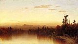 Sanford Robinson Gifford Famous Paintings - A Twilight in the Adirondacks(1)